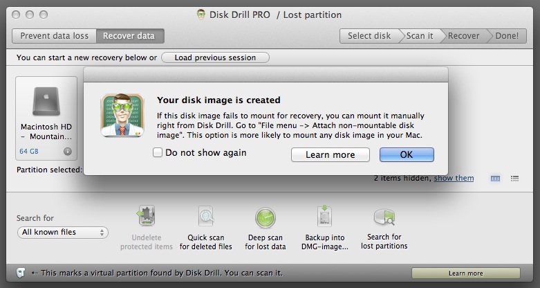 Disk Drill Backup To Dmg Image